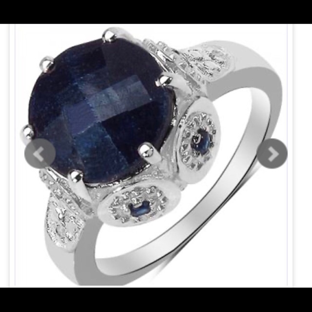 Sapphire and diamond ring